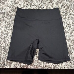 Fabletics Black High-Rise Bike Shorts